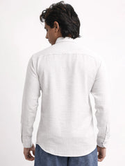 Super Twill White Full Sleeve Shirt