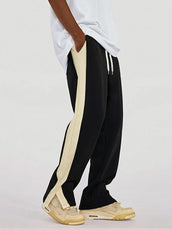 Black baggy side core pants for men - view 4