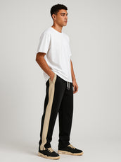 Black baggy side core pants for men - view 5