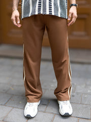 TwinLine Tape Brown Trackpant