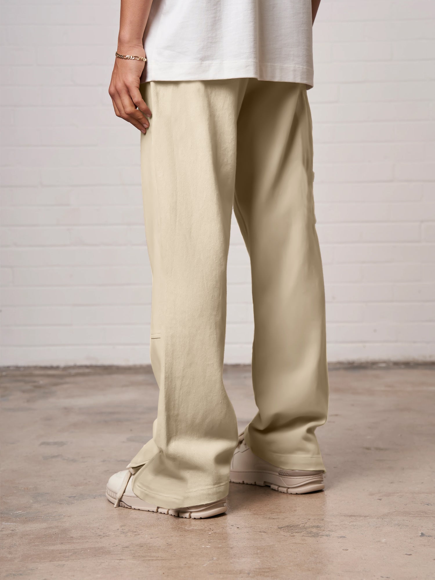 Studded Biscuit Baggy Fit Pant