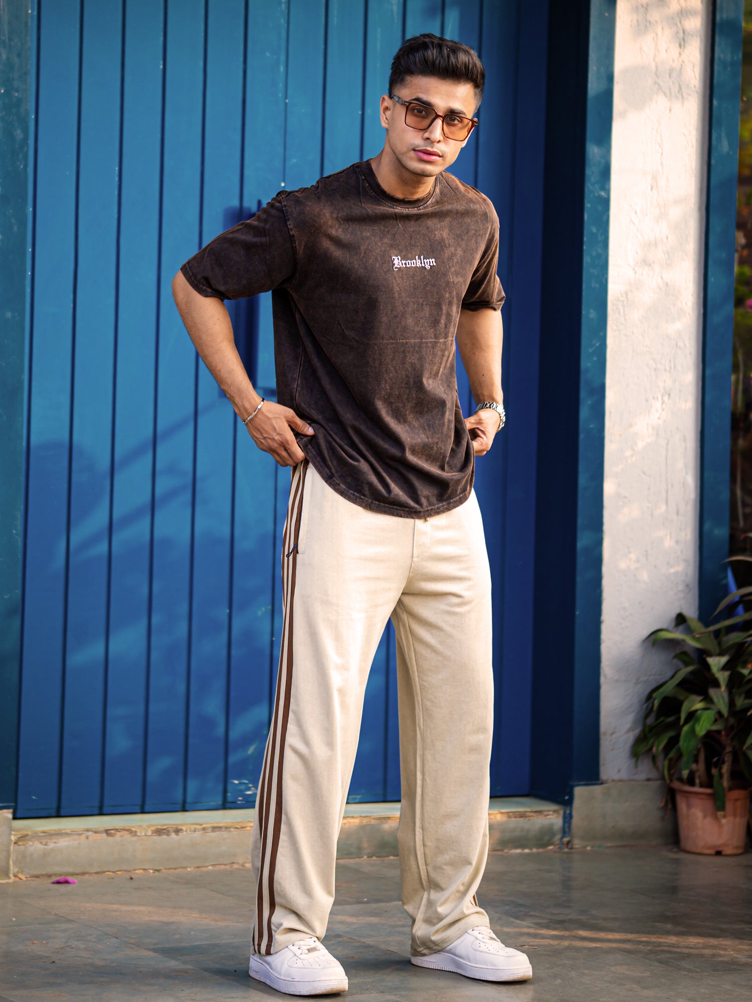 Baggy Fit Biscuit Tapped Pant