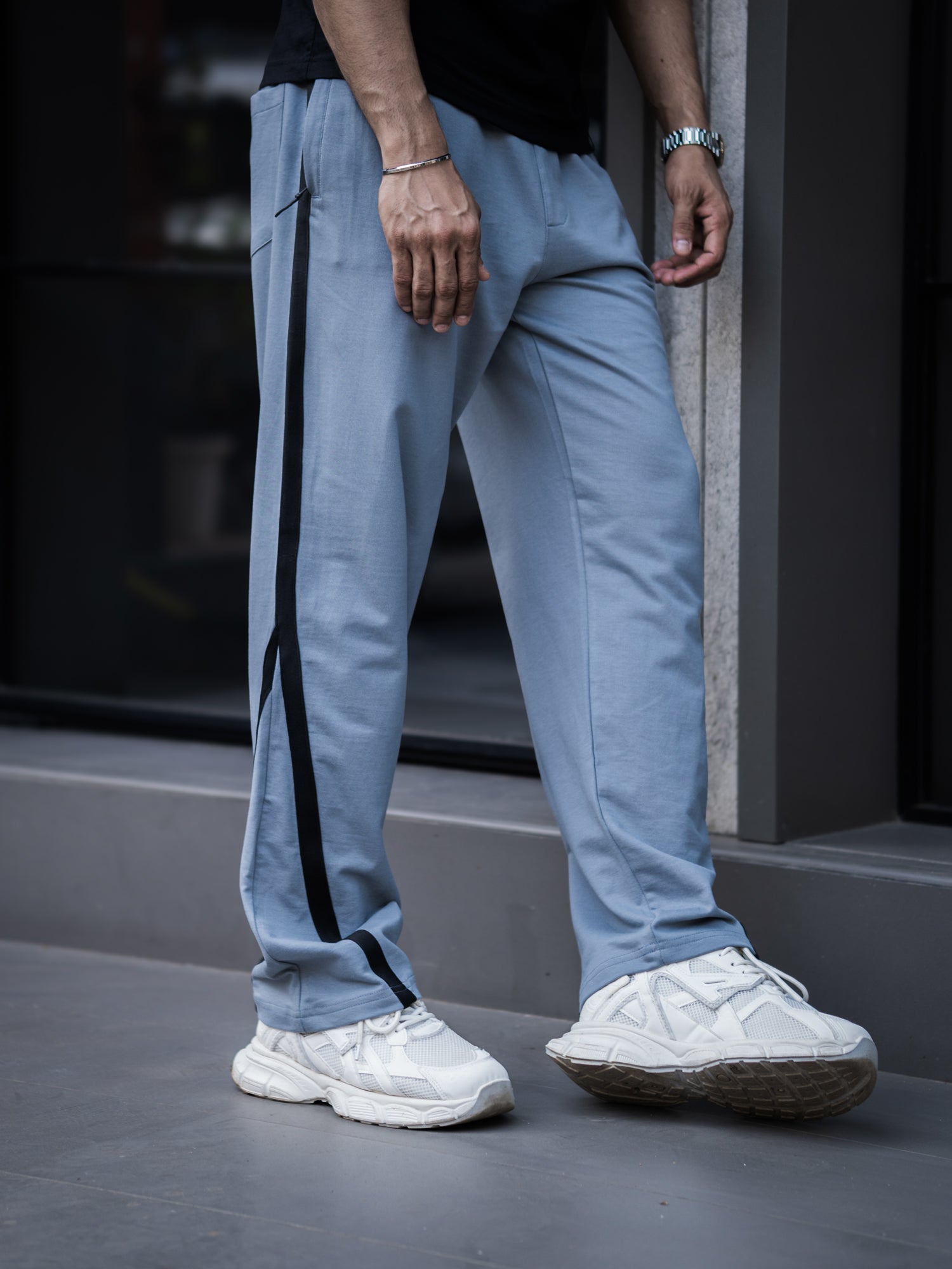 Cozemod Light Grey Baggy Fit Pant