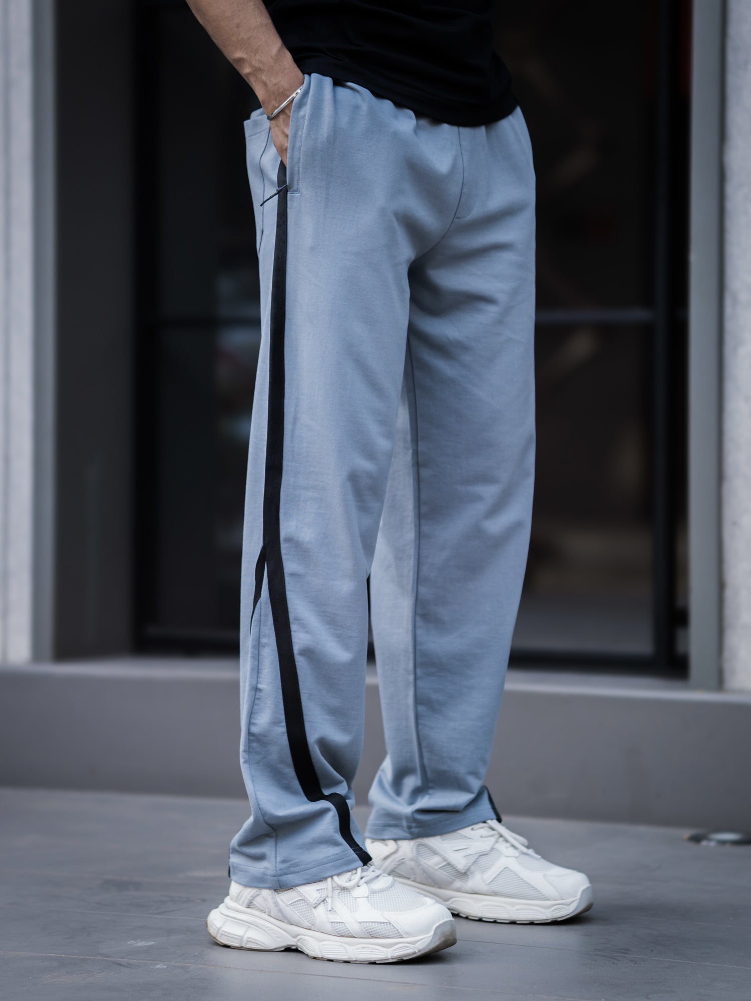 Cozemod Light Grey Baggy Fit Pant