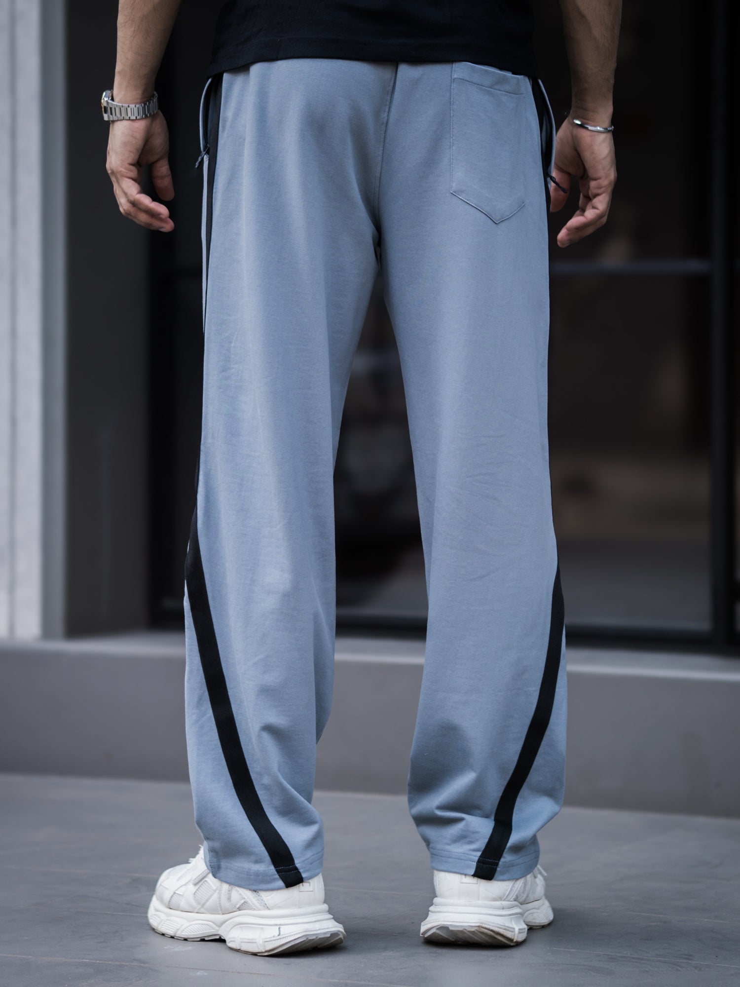 Cozemod Light Grey Baggy Fit Pant