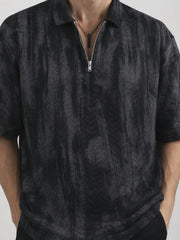 Fadeform Black Half Sleeve Polo T-Shirt