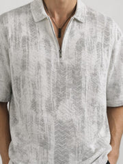 Fadeform White Half Sleeve Polo T-Shirt