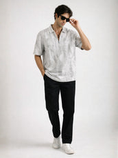 Fadeform White Half Sleeve Polo T-Shirt