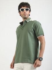 Liberte Hunter Green Half Sleeve Polo T-Shirt