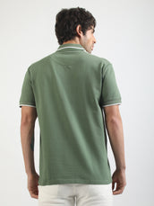 Liberte Hunter Green Half Sleeve Polo T-Shirt