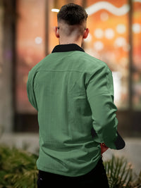 Brooklyn Knit Berly Green Full Sleeve Shirt
