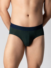 Cotton Olive Brief