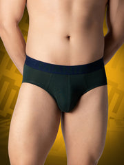 Cotton Olive Brief