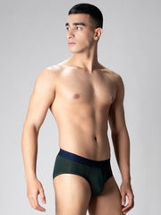 Cotton Olive Brief