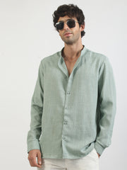 Self Jacquard Pista Full Sleeve Shirt