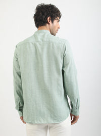Self Jacquard Pista Full Sleeve Shirt