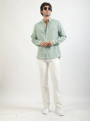Self Jacquard Pista Full Sleeve Shirt
