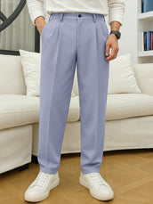 Korean Light Grey Elastic Trouser