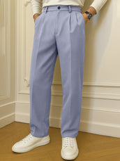 Korean Light Grey Elastic Trouser