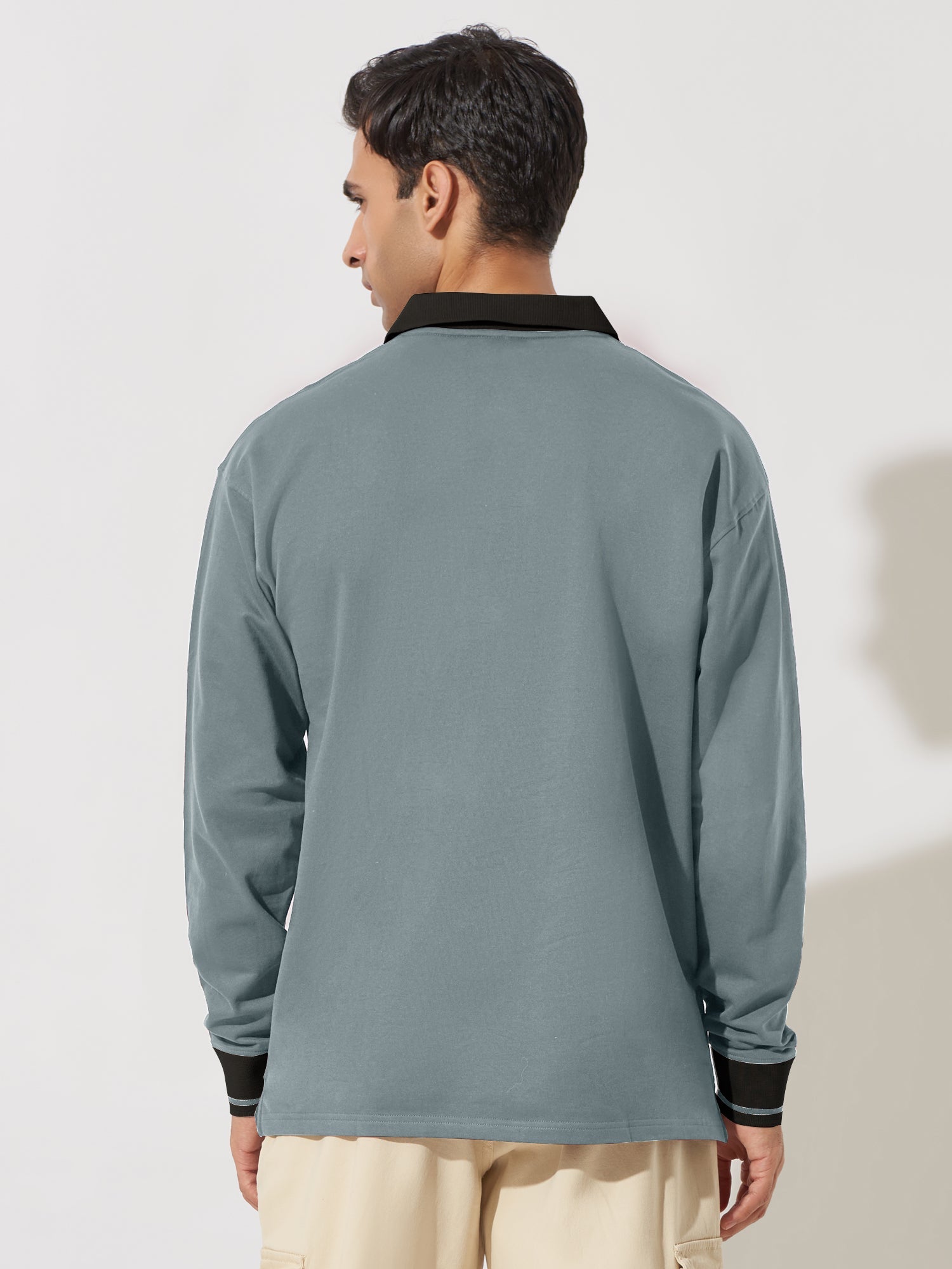 Newport Light Grey Oversized Polo T-Shirt