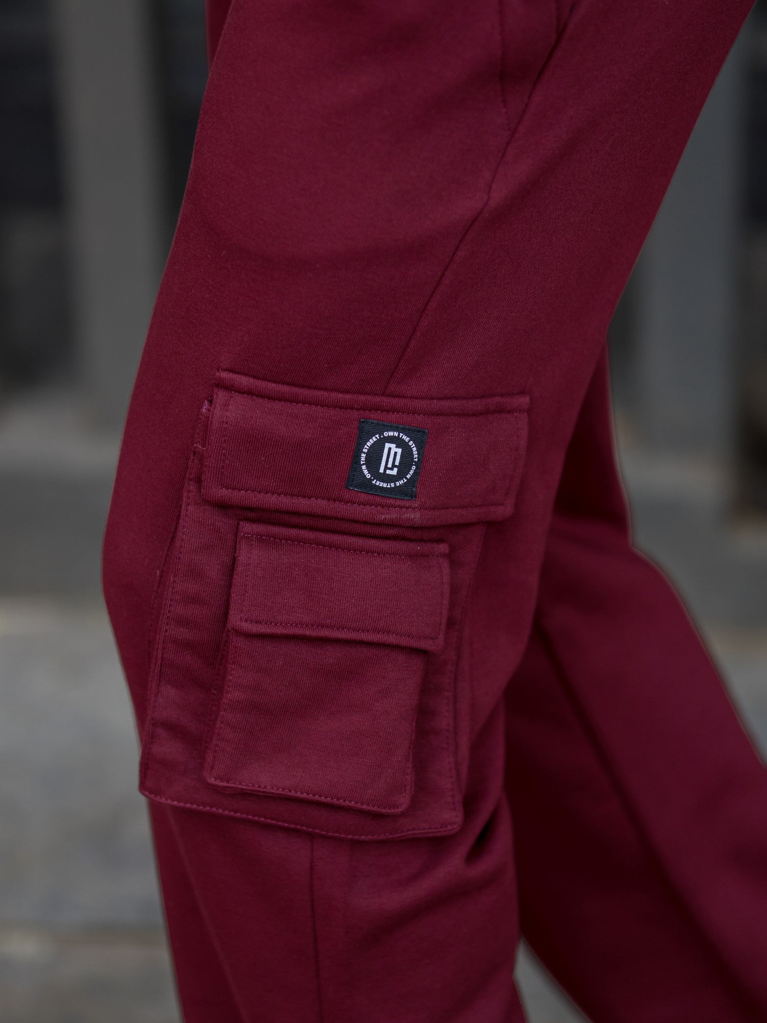 Streetstyle Burgundy Baggy fit Cargo Pant