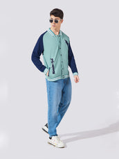 Official Berly Green Varsity Full Sleeve Jacket
