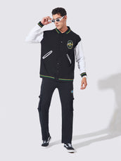 2008 Black White Full Sleeve Jacket