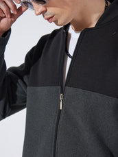 Solid Black, Dark Grey Full Sleeve Shacket