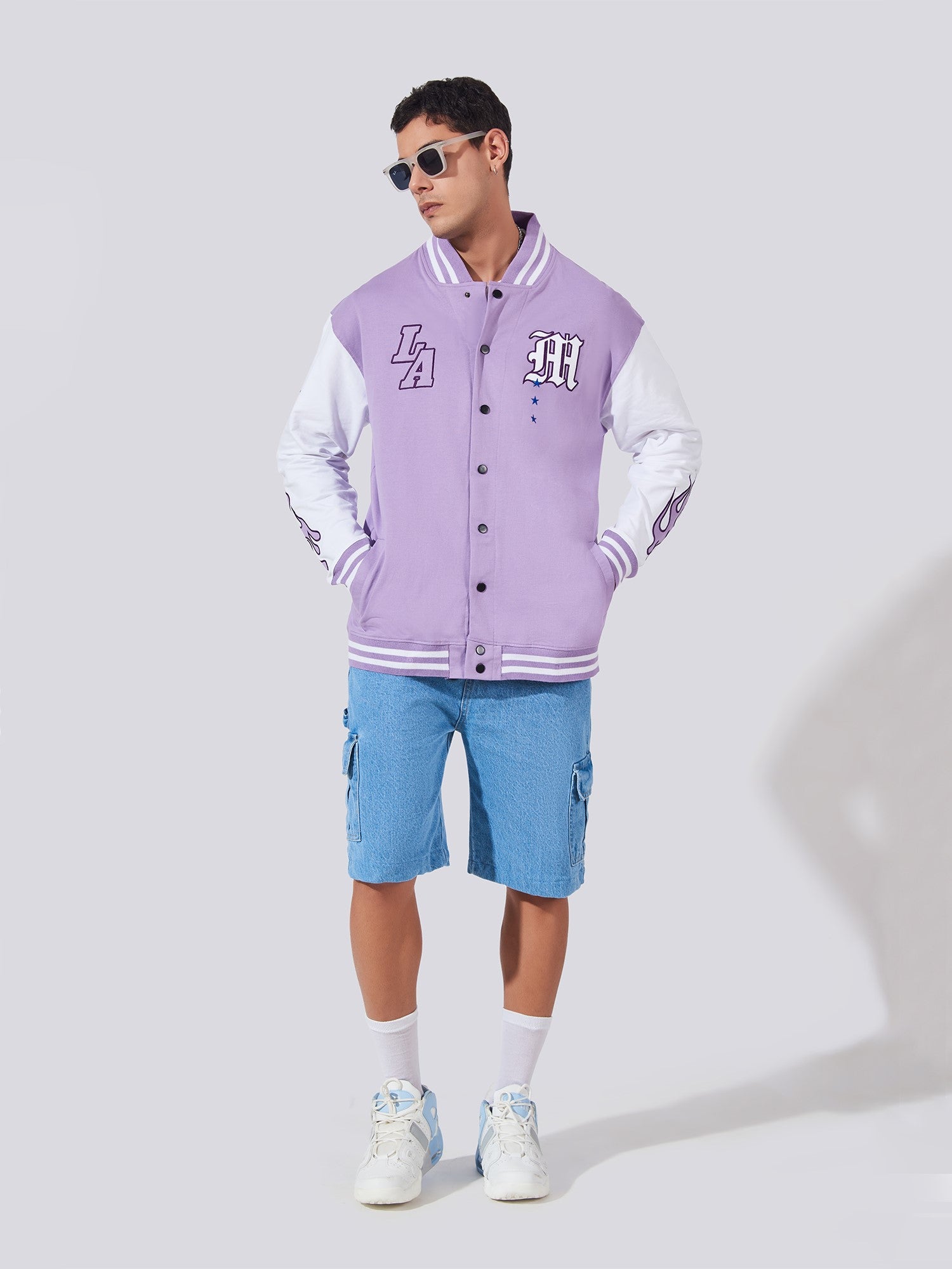 LA Lavender Varsity Jacket