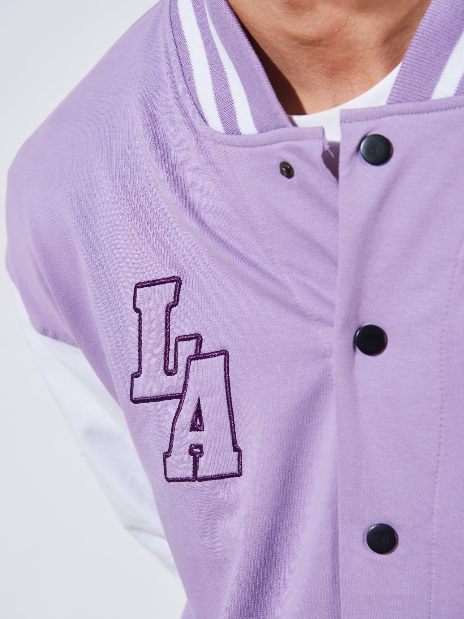 LA Lavender Varsity Jacket