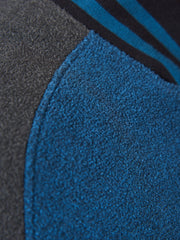 Solid Navy Varsity Full Sleeve Jacket