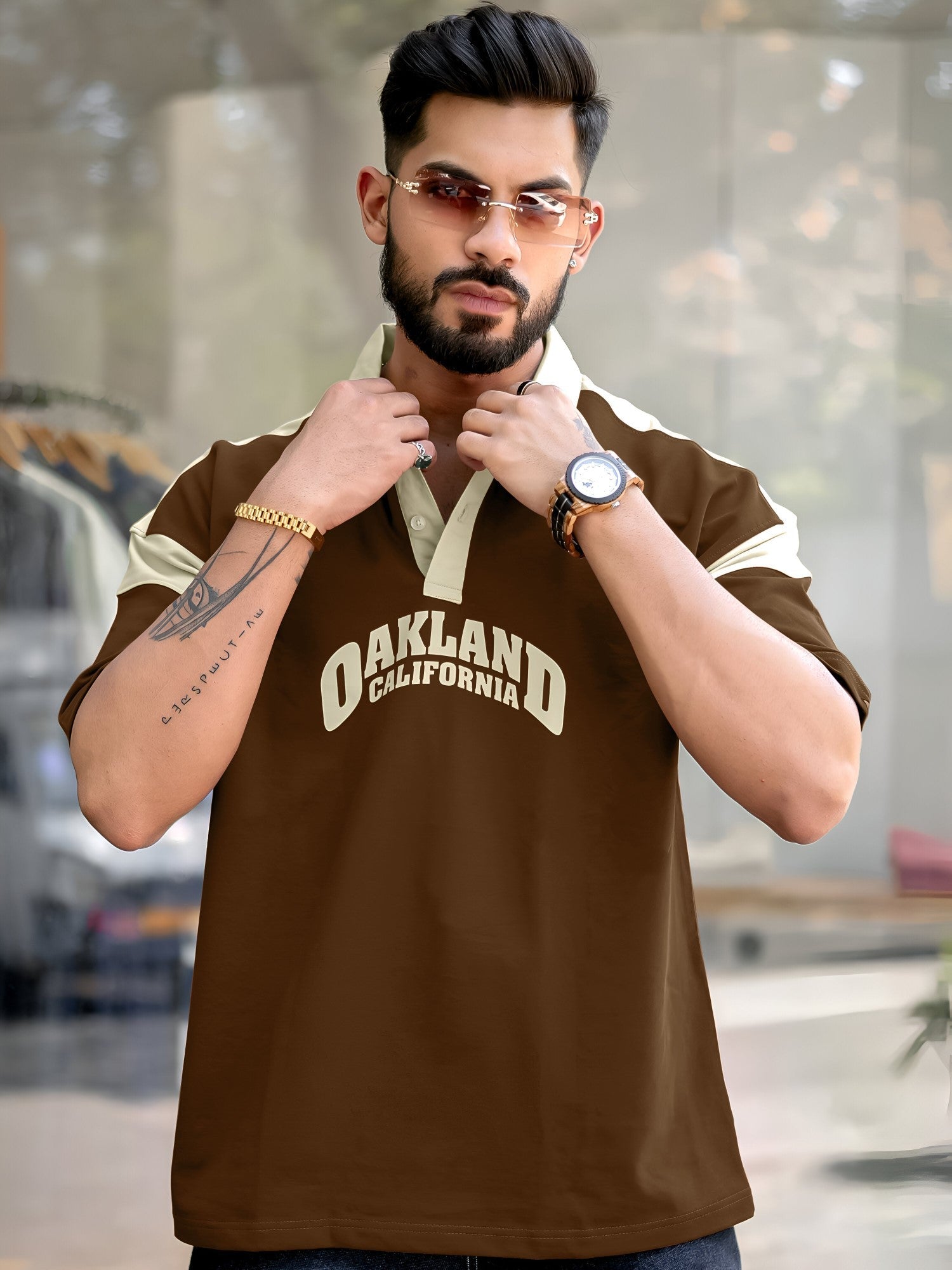 Oakland Brown Oversized T-Shirt