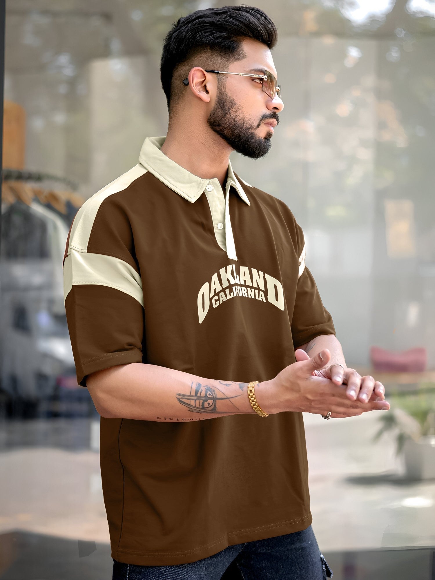 Oakland Brown Oversized T-Shirt