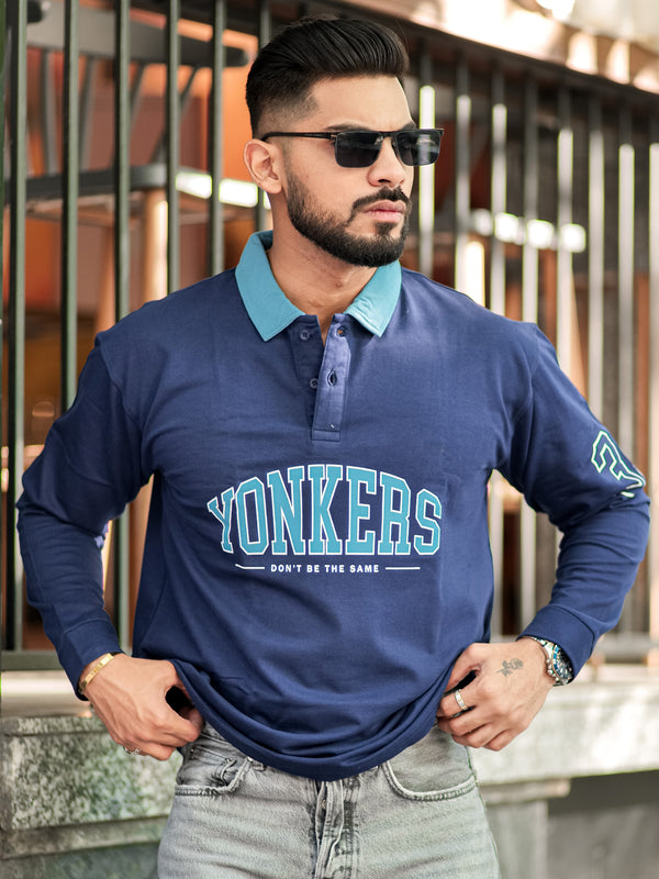 Yonkers Navy Oversized T-Shirt