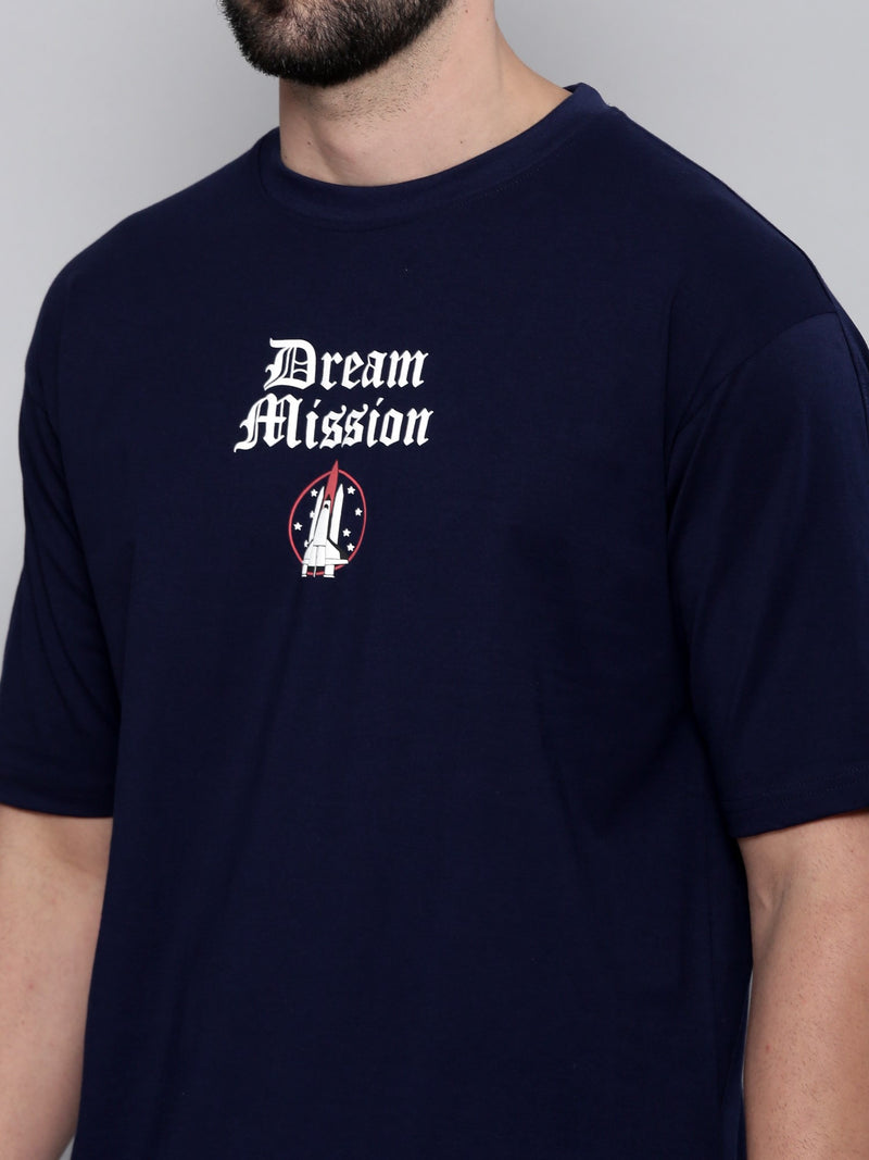 Dream Mission Navy Oversized T-Shirt