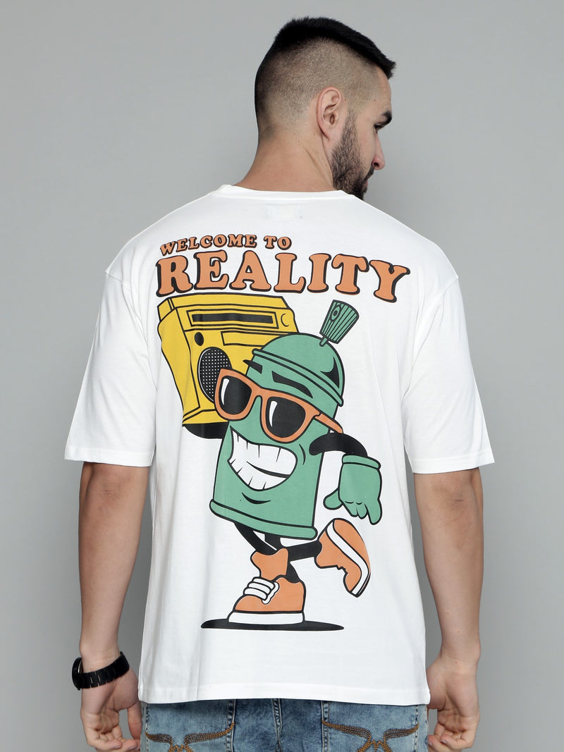 Reality White Oversized T-Shirt