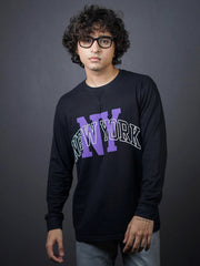 NewYork Black Half Sleeve T-Shirt
