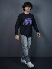 NewYork Black Half Sleeve T-Shirt