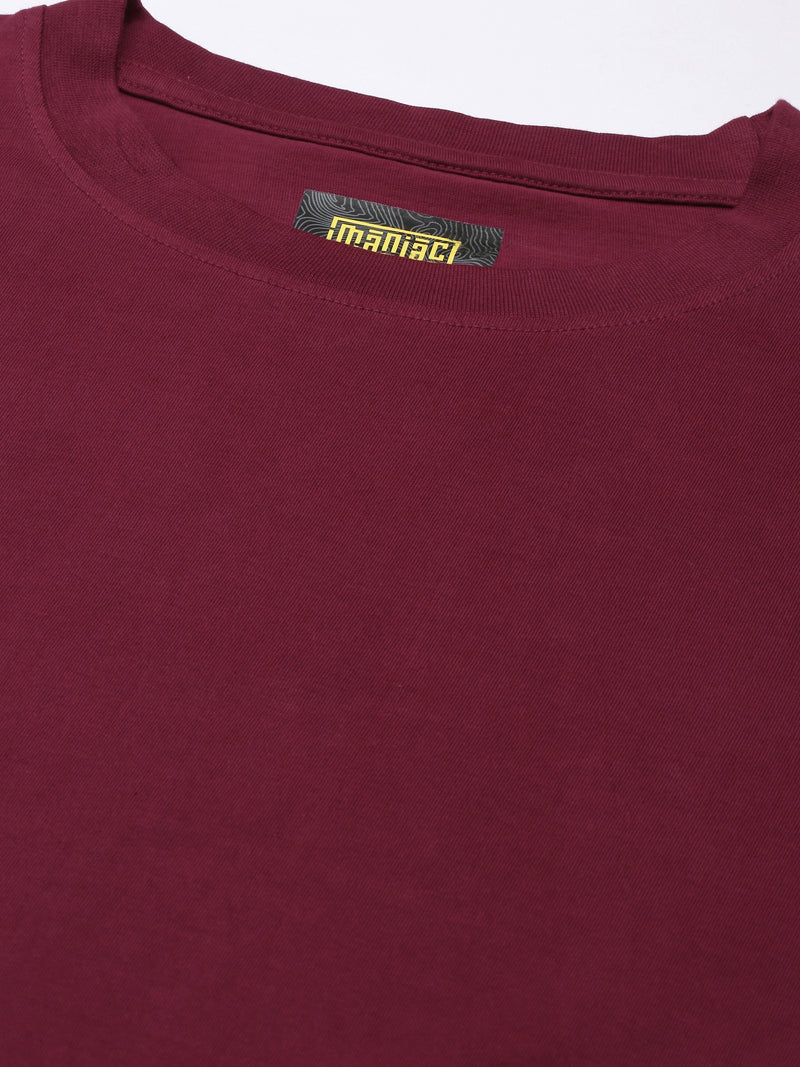 Ombre Burgundy Oversized T-Shirt