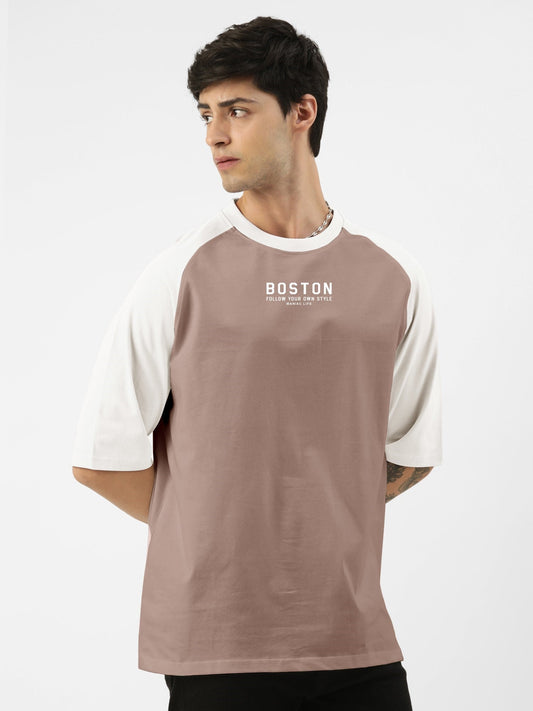 Boston Dusty Pink Half Sleeve T-Shirt