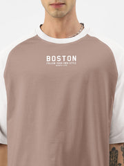 Boston Dusty Pink Half Sleeve T-Shirt