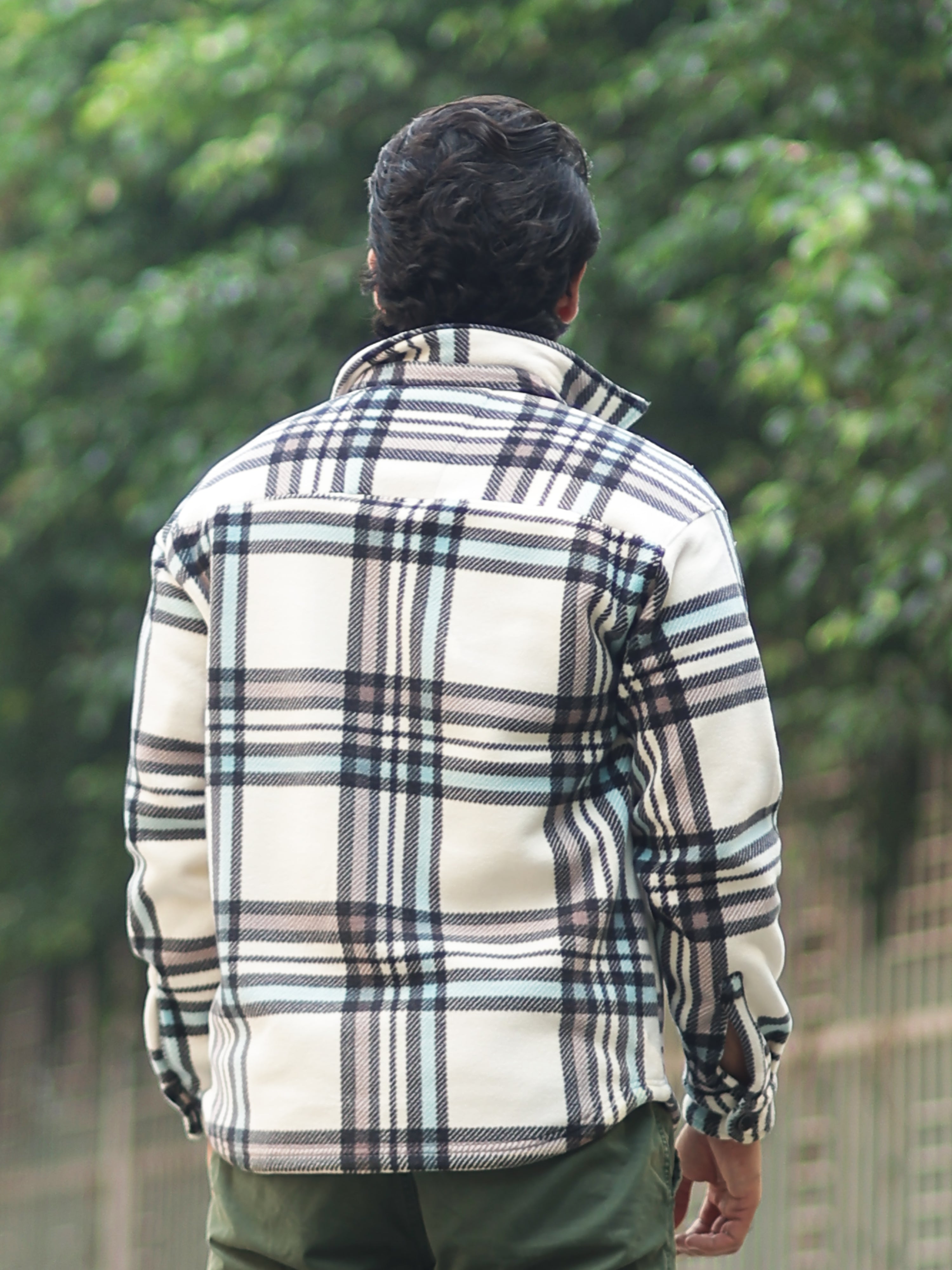 Checkered Blue Shacket