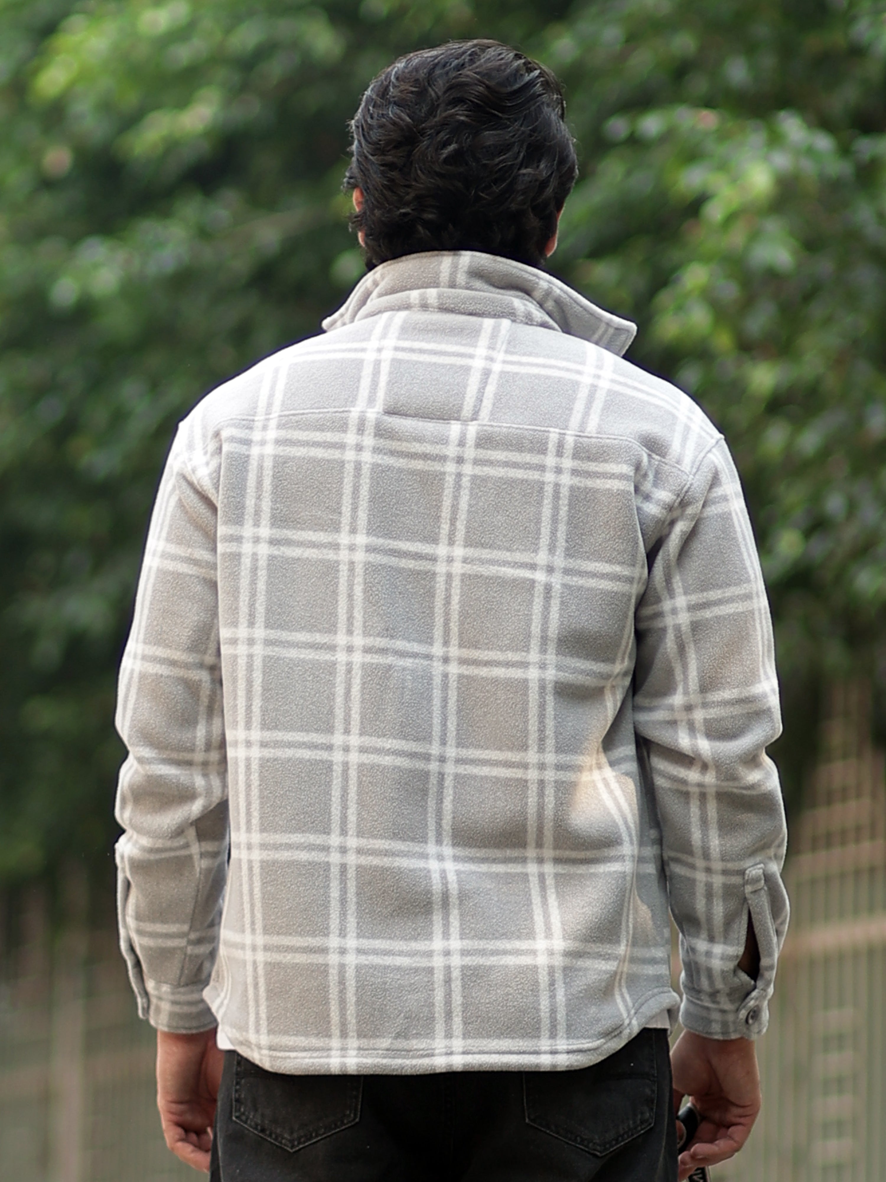 Checkered Grey Shacket