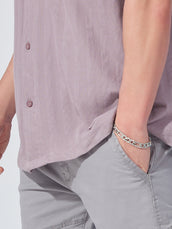 Posh Lavender Peak Weave Half Sleeve Shirt
