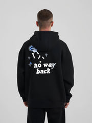 Trapped Black Loose fit Full Sleeve Sweatshirt
