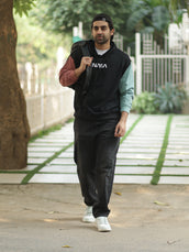 Nasa Black Onion Loose fit Full Sleeve Sweatshirt