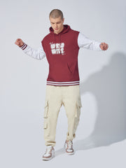 Burgundy World wide Full Sleeve Sweatshirt