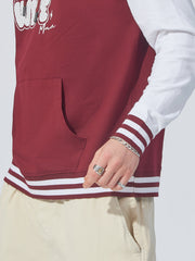 Burgundy World wide Full Sleeve Sweatshirt