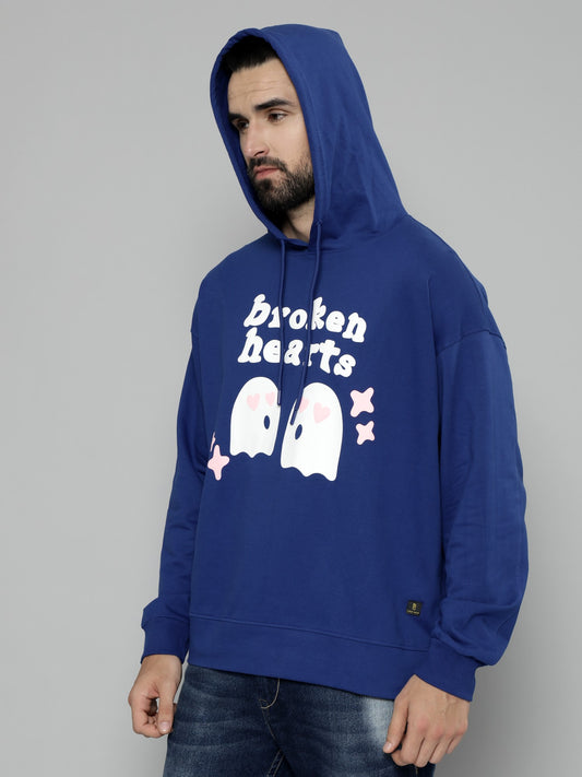 Broken Hearts Royal Blue Full Sleeve Sweatshirt