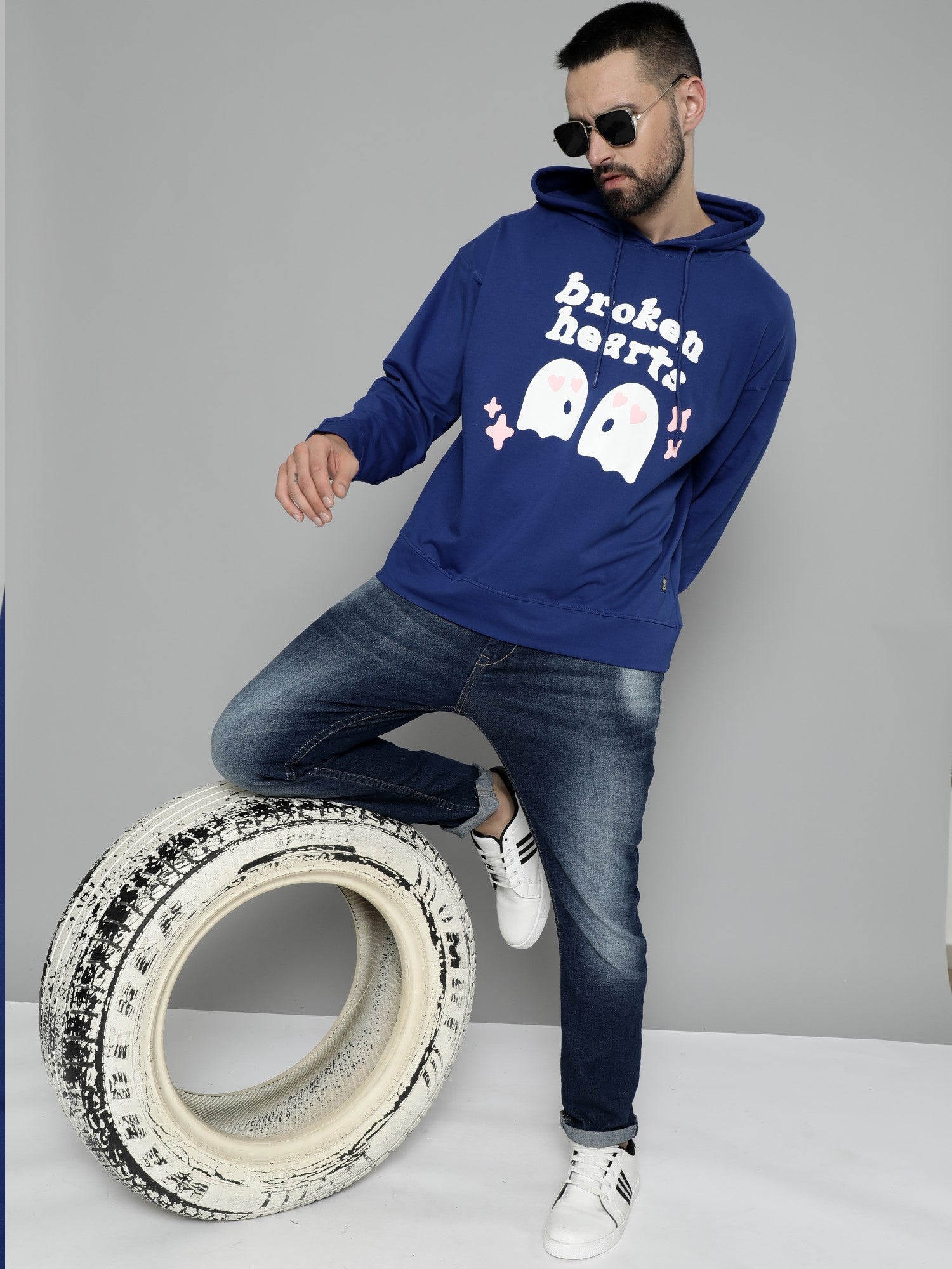 Broken Hearts Royal Blue Sweatshirt